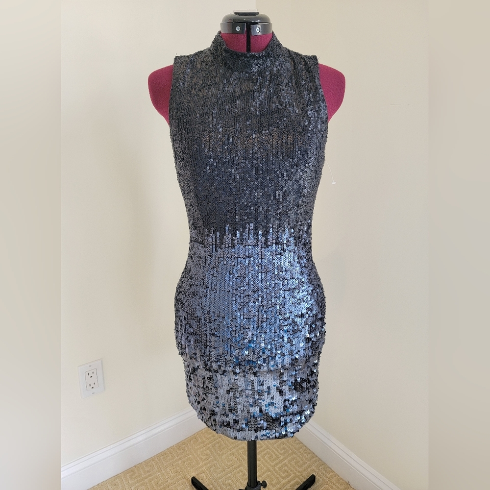 French Connection Starlight Ombré Sequin Dress, Size 6
